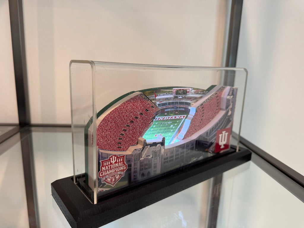 Indiana Hoosiers Memorial Stadium (Bloomington) LED Layered Wood Replica - Championship Edition