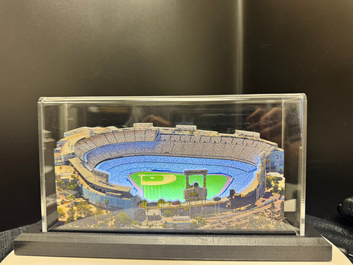 Los Angeles Dodgers Dodger Stadium LED Layered Wood Replica