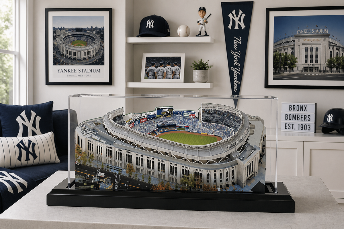 New York Yankees Current Yankee Stadium LED Layered Wood Replica
