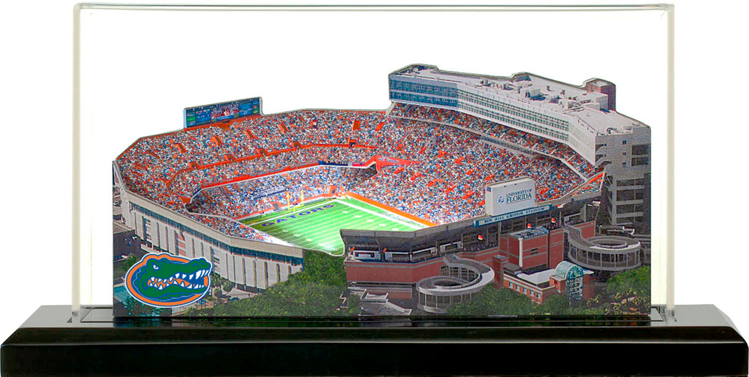 Florida Gators Ben Hill Griffin Stadium (Gainesville) LED Layered Wood Replica