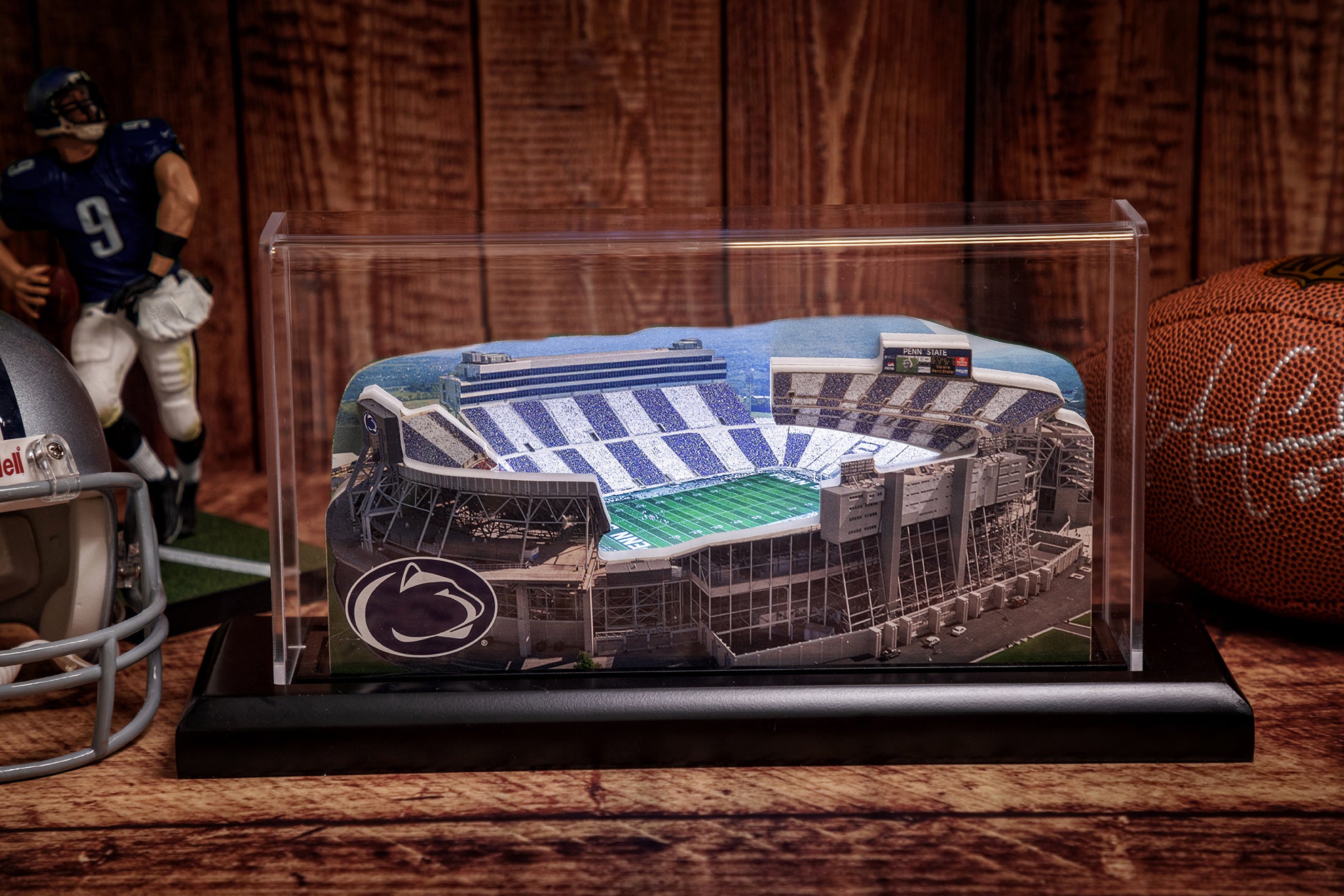 Penn State Nittany Lions Beaver Stadium (State College) LED Layered Wood Replica