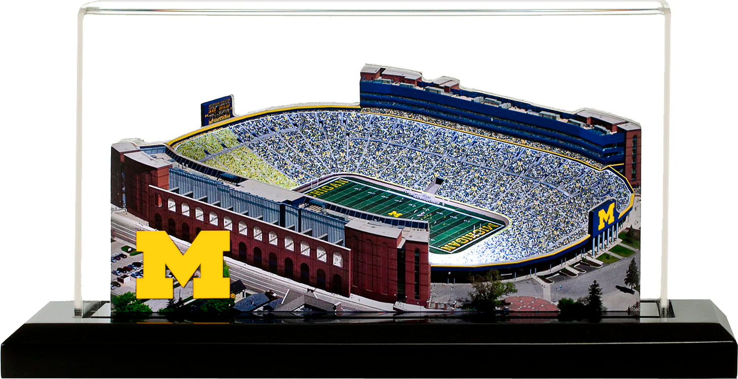 Michigan Wolverines Michigan Stadium - The Big House - (Ann Arbor) LED Layered Wood Replica
