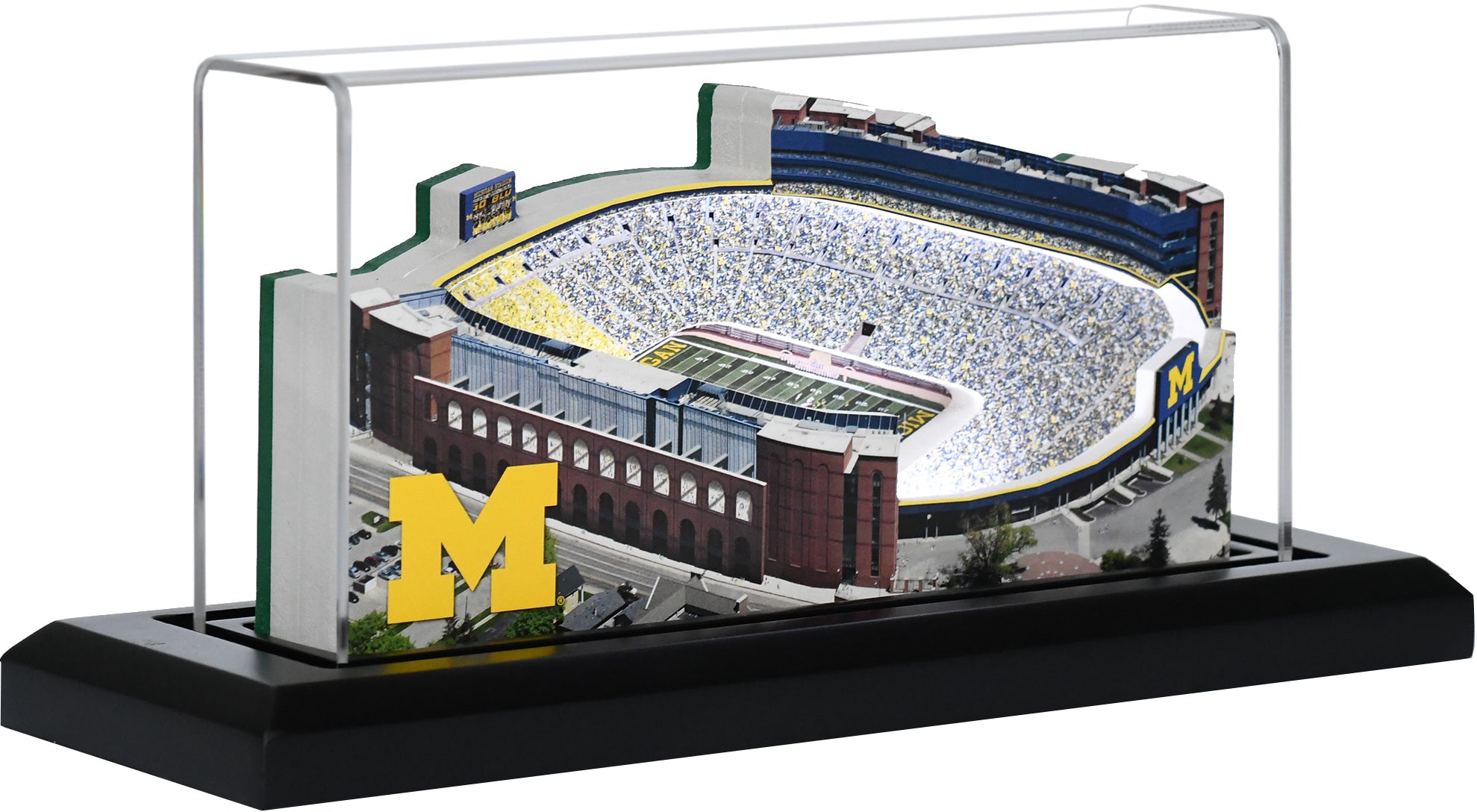 Michigan Wolverines Michigan Stadium - The Big House - (Ann Arbor) LED Layered Wood Replica