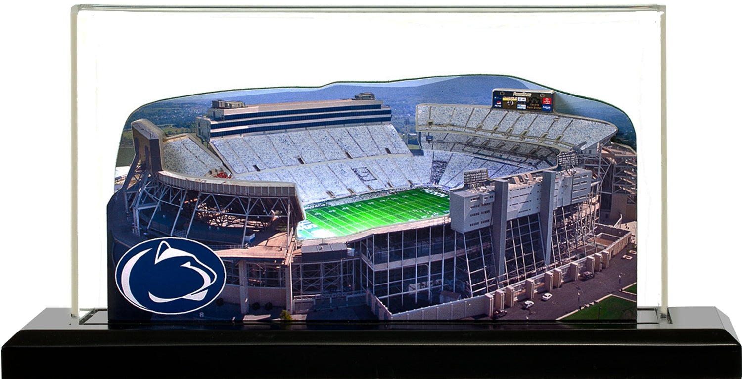 Penn State Nittany Lions Beaver Stadium (State College) LED Layered Wood Replica