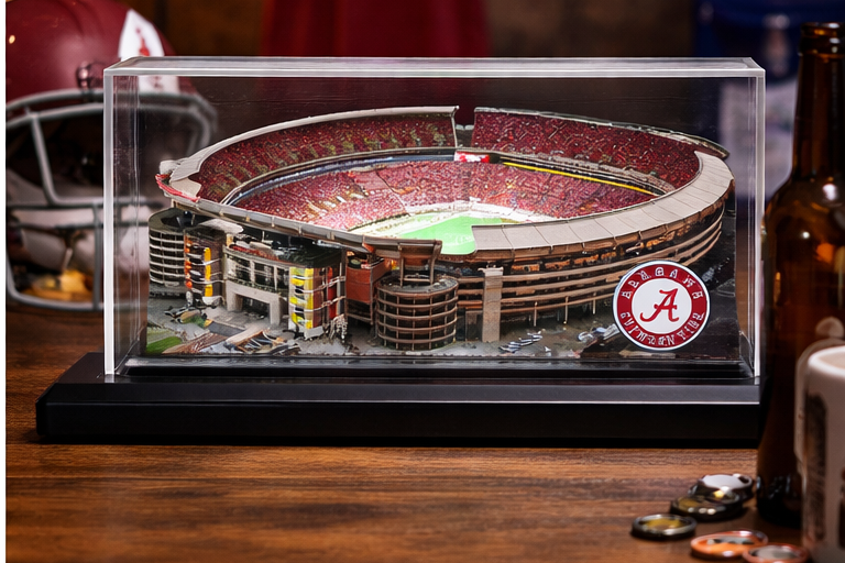 Alabama Crimson Tide Bryant-Denny Stadium (Tuscaloosa) LED Layered Wood Replica