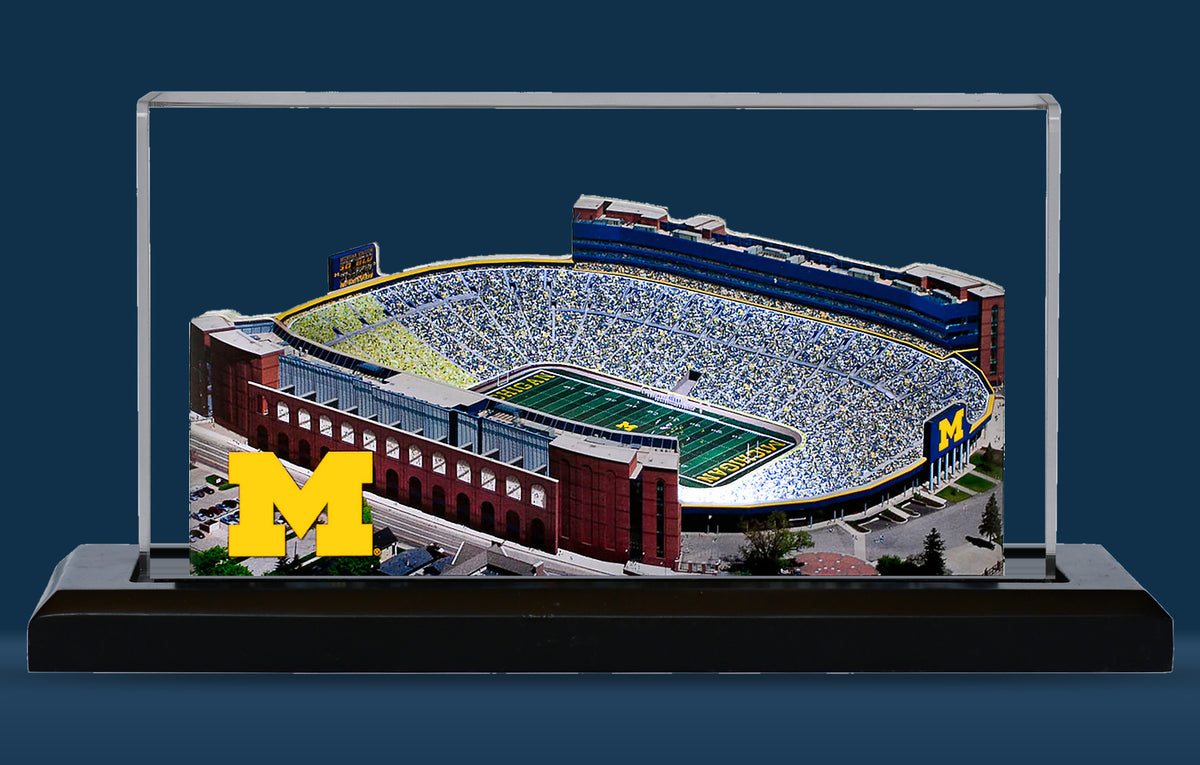 Michigan Wolverines Michigan Stadium - The Big House - (Ann Arbor) LED Layered Wood Replica