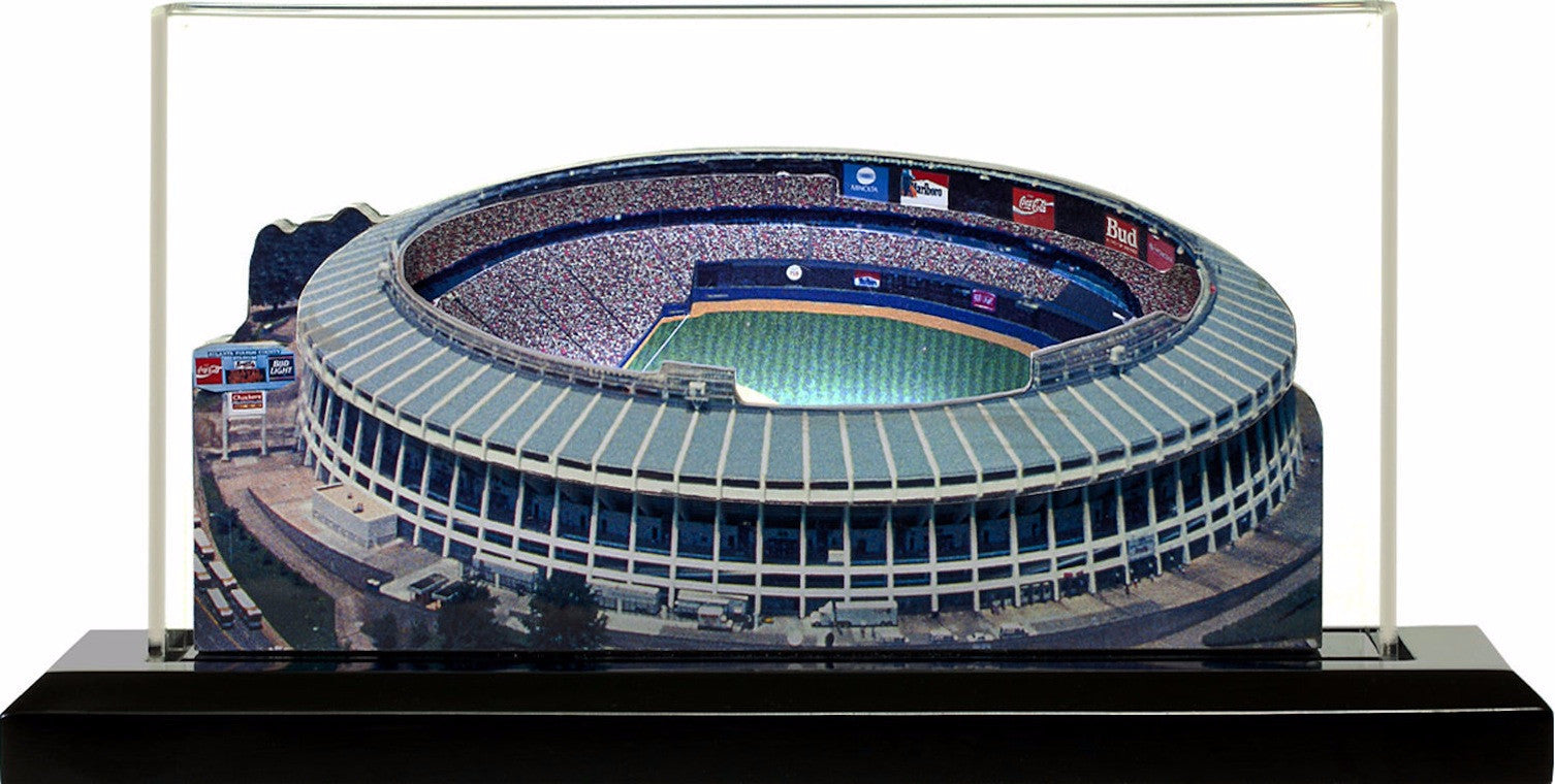 Atlanta Braves Fulton County Stadium LED Layered Wood Replica - Historic (1966-1996)