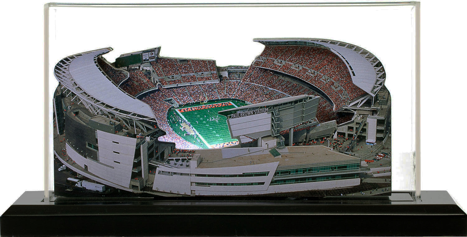 Cincinnati Bengals Paycor (formerly Paul Brown) Stadium LED Layered Wood Replica