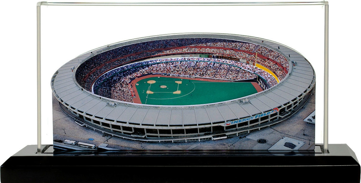 Cincinnati Reds Cinergy Field LED Layered Wood Replica - Historic (1970-2002)
