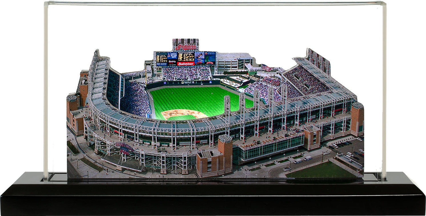 Cleveland Indians Jacobs Field LED Layered Wood Replica - Historic (1994-2007)