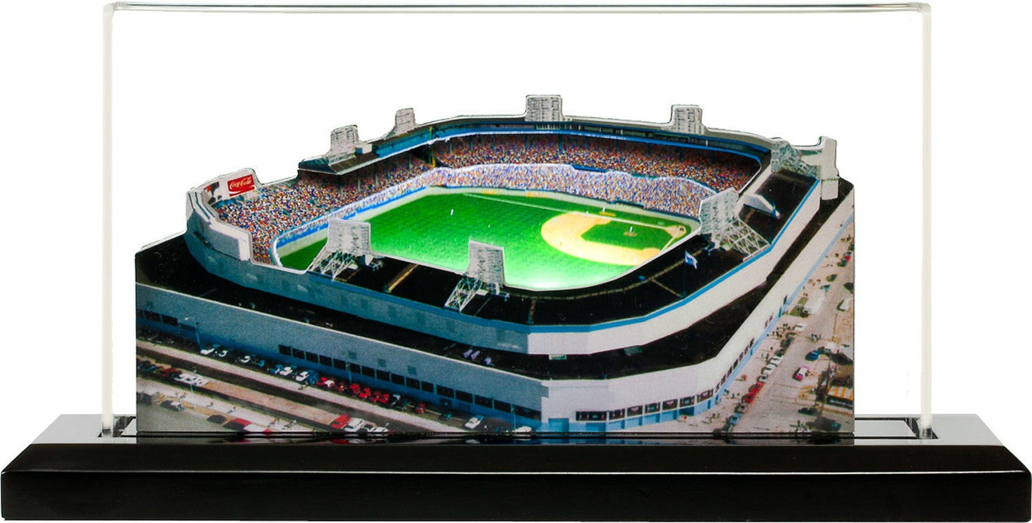 Detroit Tigers Tiger Stadium LED Layered Wood Replica - Historic
