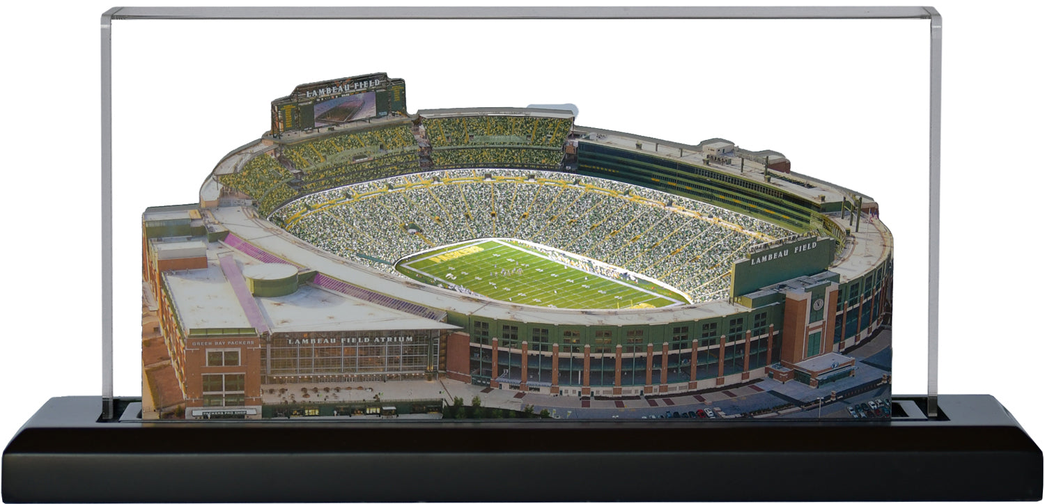 Green Bay Packers Lambeau Field LED Layered Wood Replica