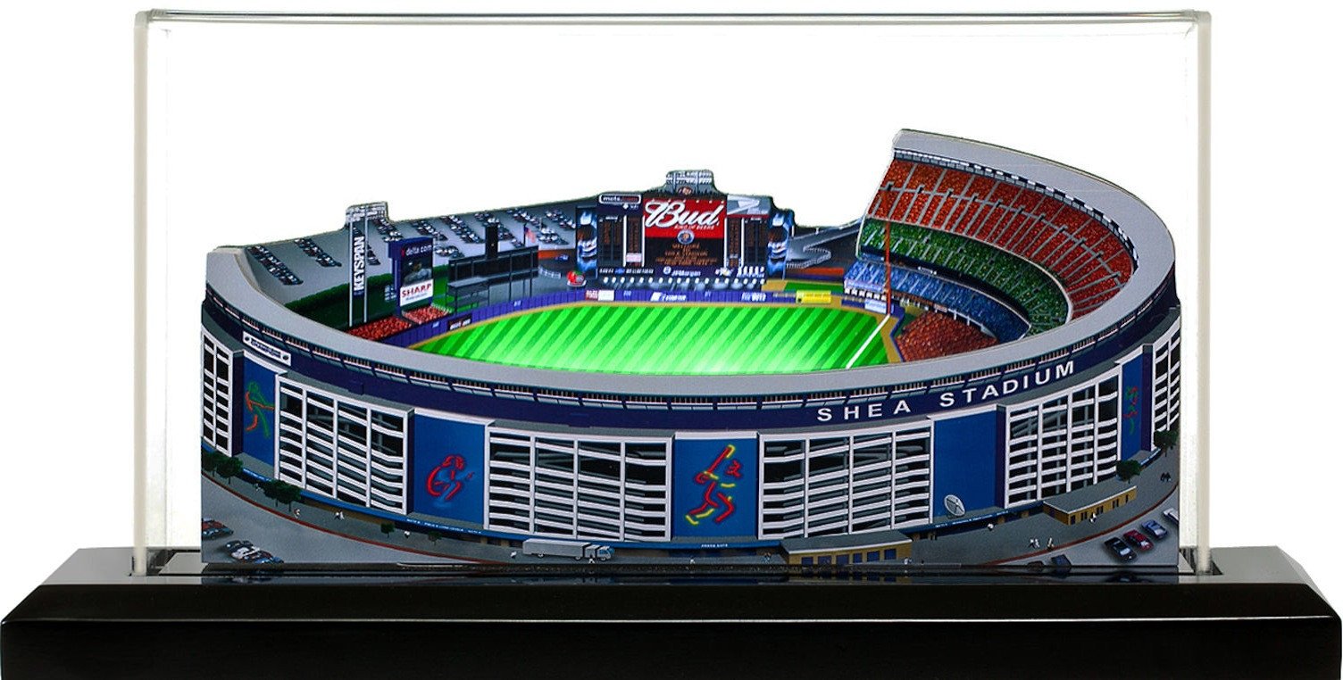 New York Mets Shea Stadium LED Layered Wood Replica - Historic (1964-2008)