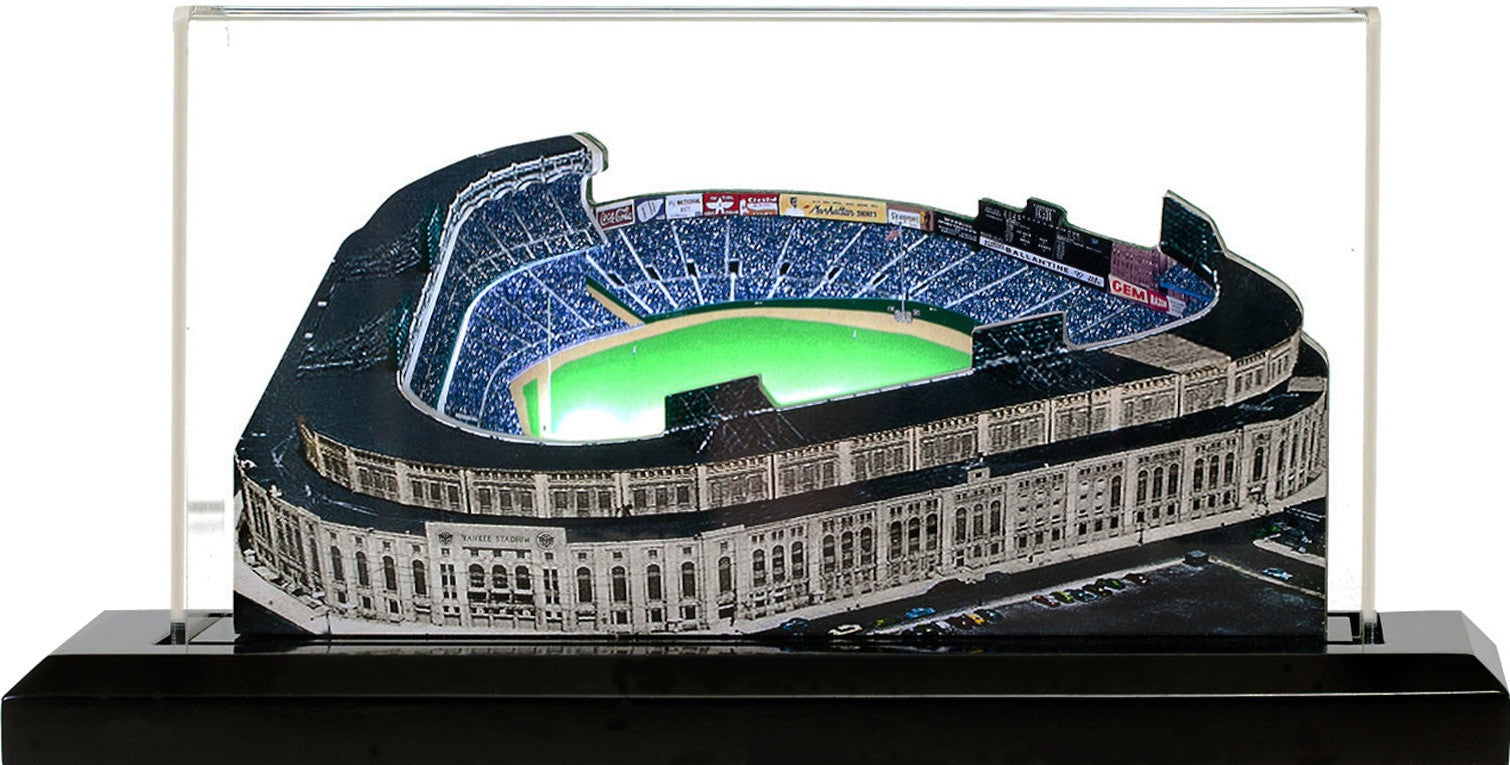 New York Yankees Original Yankee Stadium (1923-1973) LED Layered Wood Replica - Historic