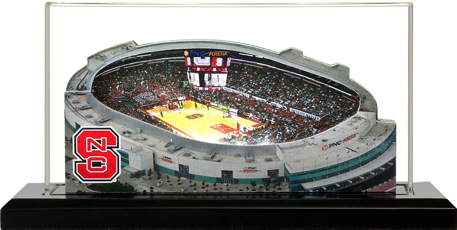NC State Wolfpack Lenovo Center (Raleigh) LED Layered Wood Replica