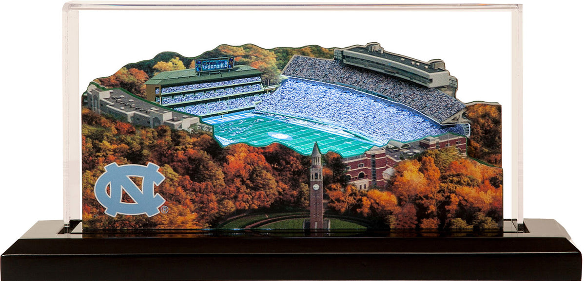 North Carolina Tar Heels Kenan Stadium (Chapel Hill) LED Layered Wood Replica