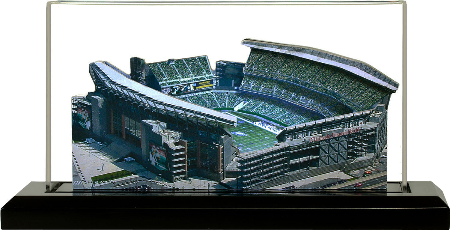 Philadelphia Eagles Lincoln Financial Field LED Layered Wood Replica
