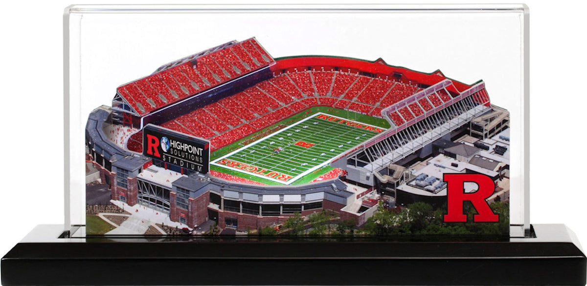 Rutgers Scarlet Knights HighPoint Solutions Stadium (SHI) LED Layered Wood Replica