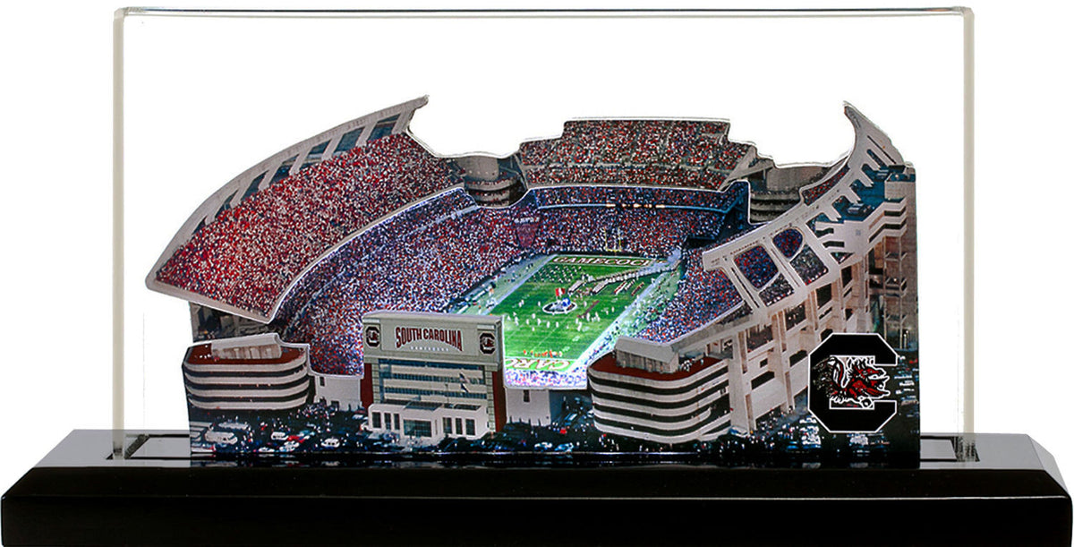 South Carolina Gamecocks Williams-Brice Stadium (Columbia) LED Layered Wood Replica