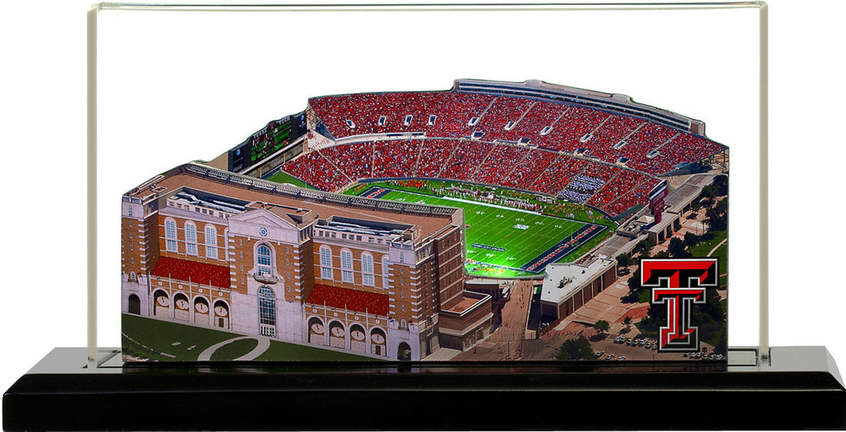 Texas Tech Red Raiders Jones Stadium (Lubbock) LED Layered Wood Replica