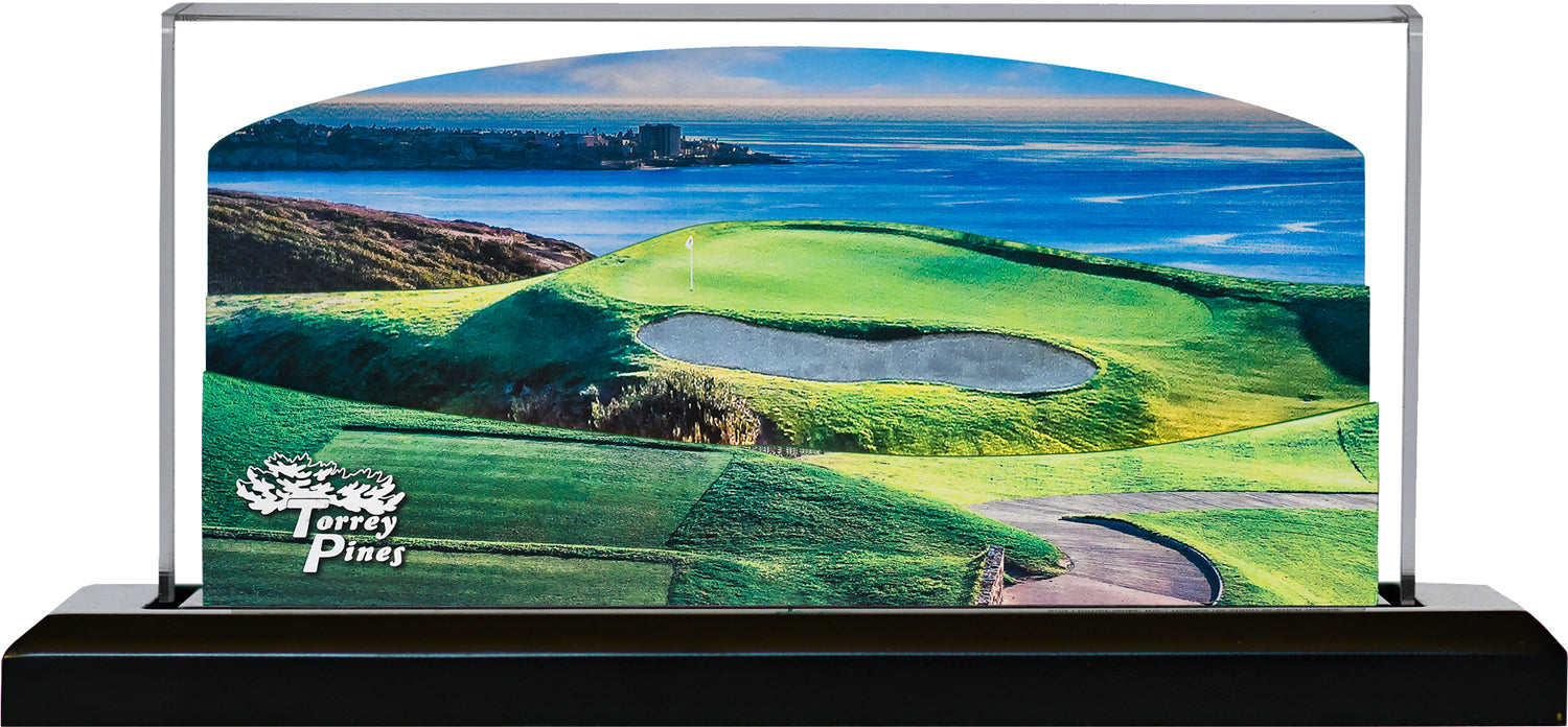 Torrey Pines Golf Course - South LED Layered Wood Replica Limited Edition