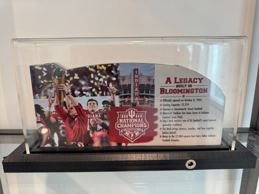 Indiana Hoosiers Memorial Stadium (Bloomington) LED Layered Wood Replica - Championship Edition