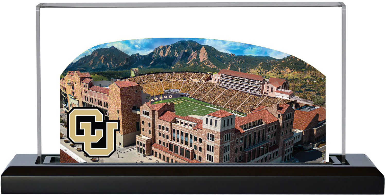 Colorado Buffaloes Folsom Field (Boulder) LED Layered Wood Replica