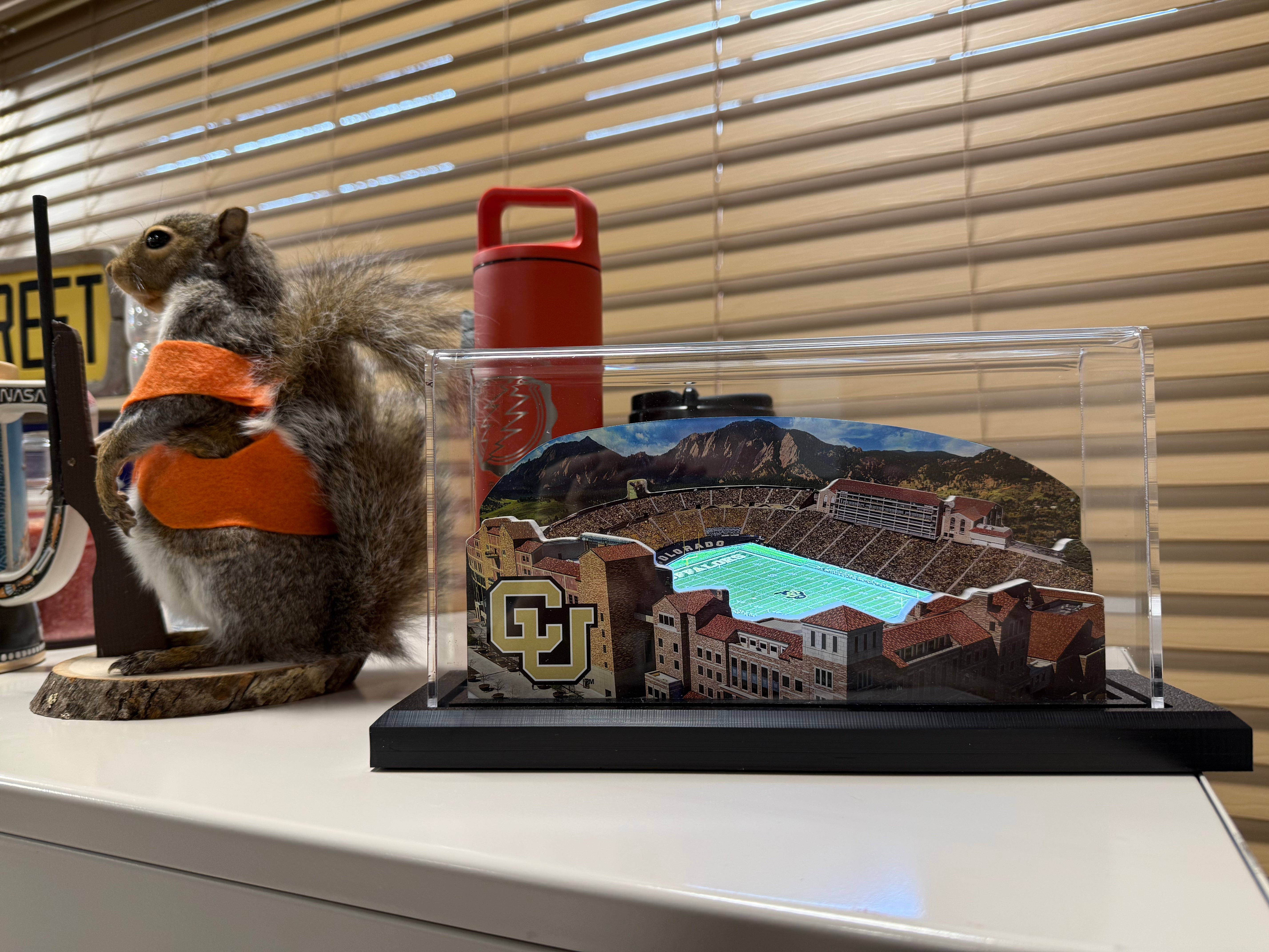 Colorado Buffaloes Folsom Field (Boulder) LED Layered Wood Replica