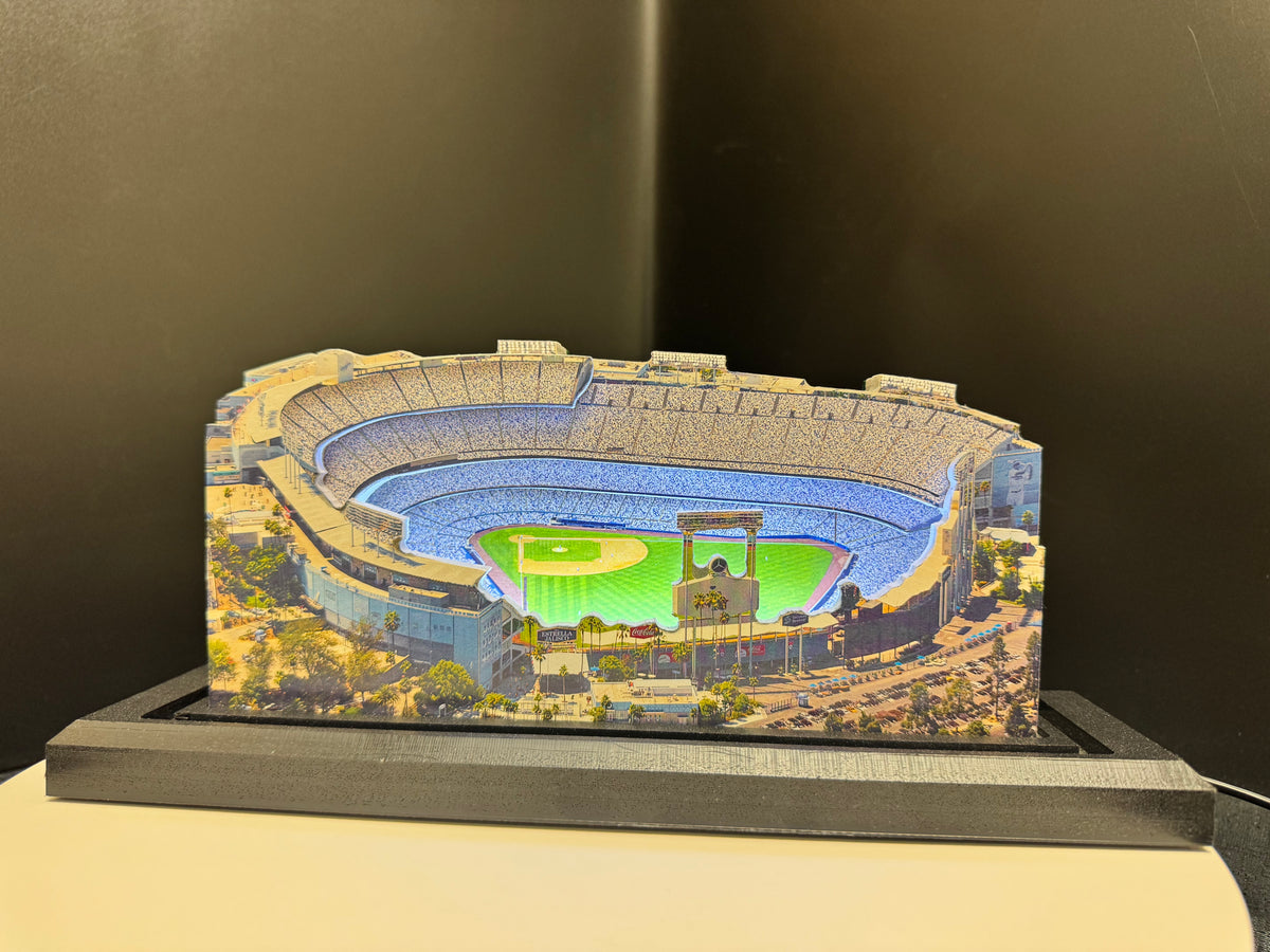 Los Angeles Dodgers Dodger Stadium LED Layered Wood Replica