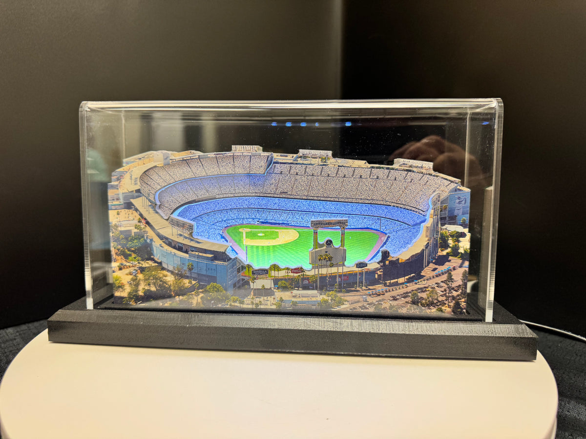 Los Angeles Dodgers Dodger Stadium LED Layered Wood Replica