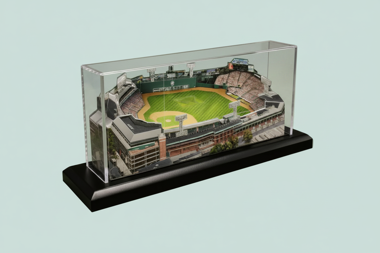 Boston Red Sox Fenway Park LED Layered Wood Replica