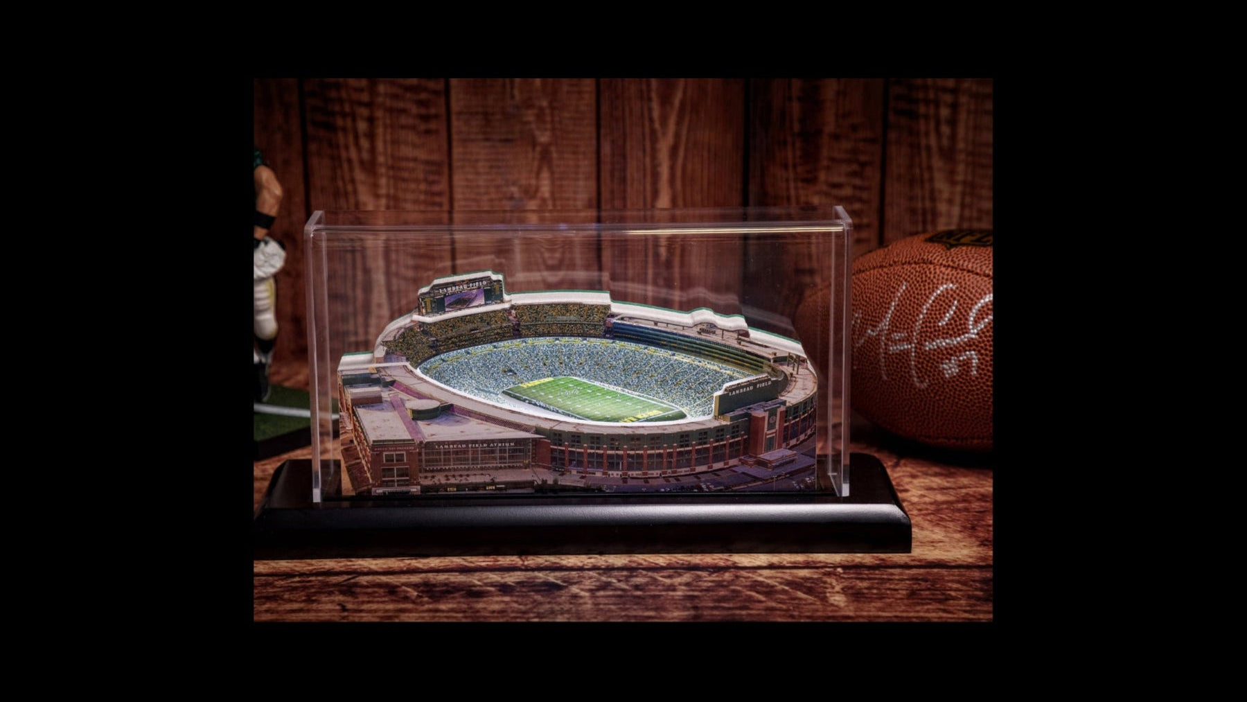 Green Bay Packers Lambeau Field LED Layered Wood Replica