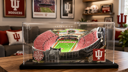 Indiana Hoosiers Memorial Stadium LED Layered Wood Replica - Championship Edition