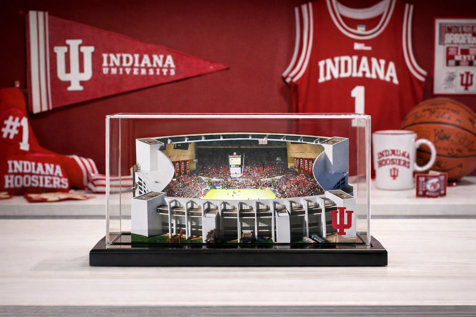 Indiana Hoosiers Assembly Hall (Bloomington) LED Layered Wood Replica