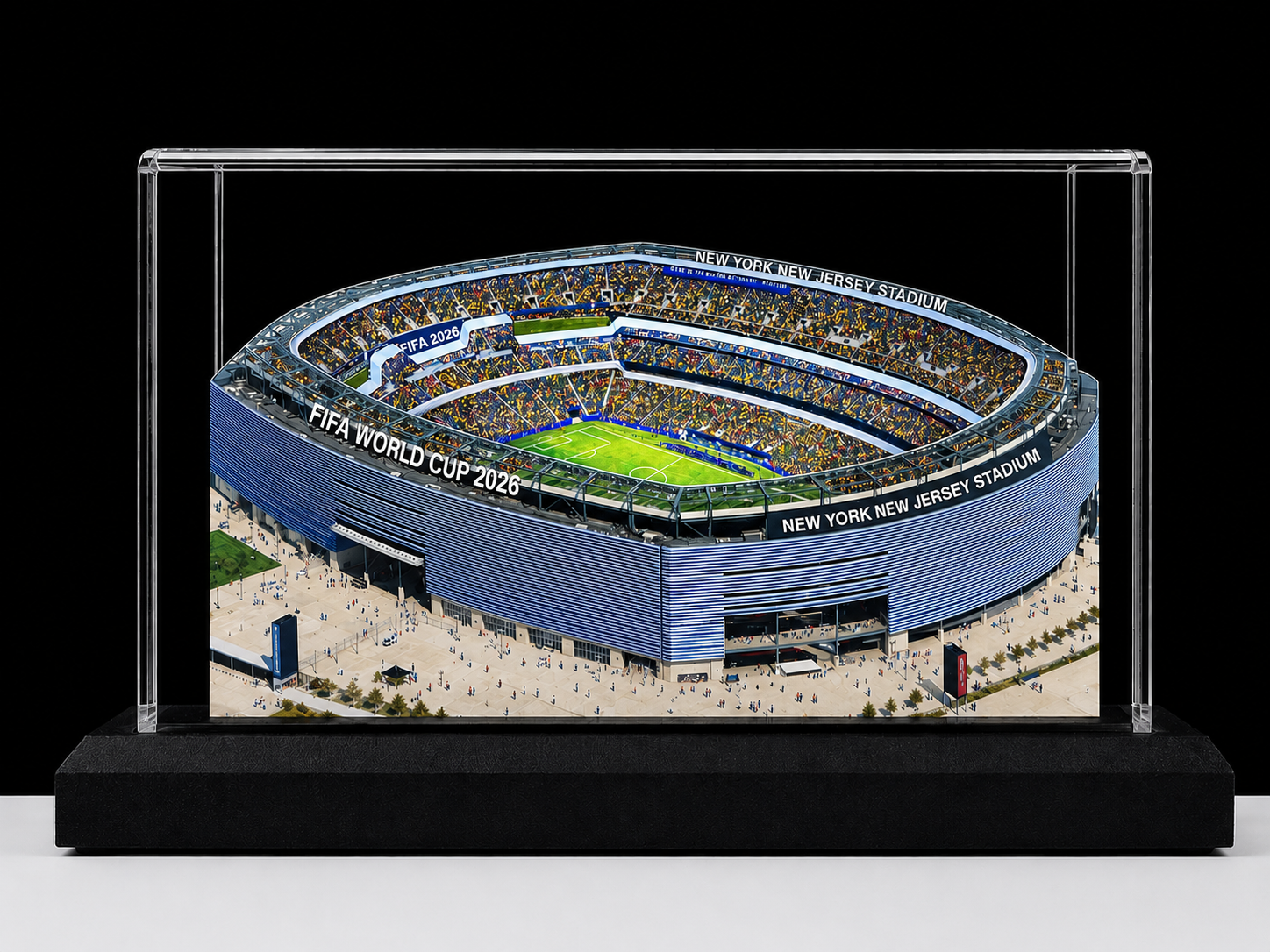 New York New Jersey (Met Life) Stadium LED Layered Wood Replica - 2026 FIFA World Cup Limited Edition