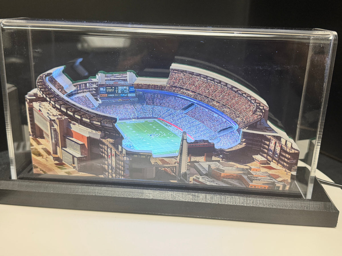 New England Patriots Gillette Stadium (Foxborough) LED Layered Wood Replica