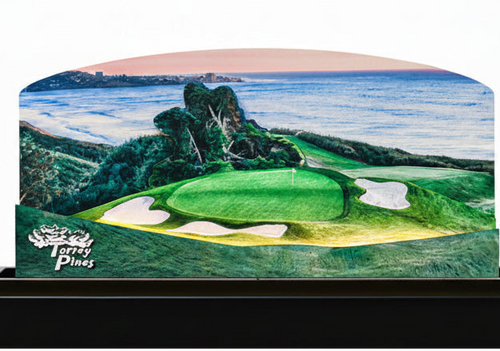 Torrey Pines Golf Course - North LED Layered Wood Replica