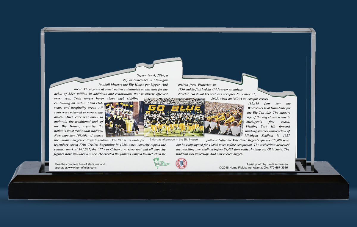 Michigan Wolverines Michigan Stadium - The Big House - (Ann Arbor) LED Layered Wood Replica