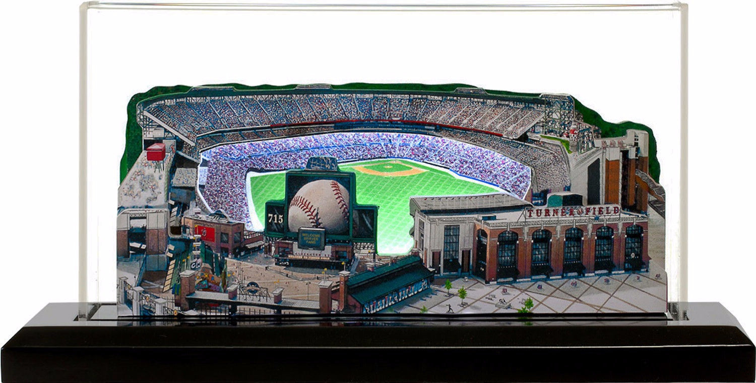 Atlanta Braves Turner Field LED Layered Wood Replica - Historic