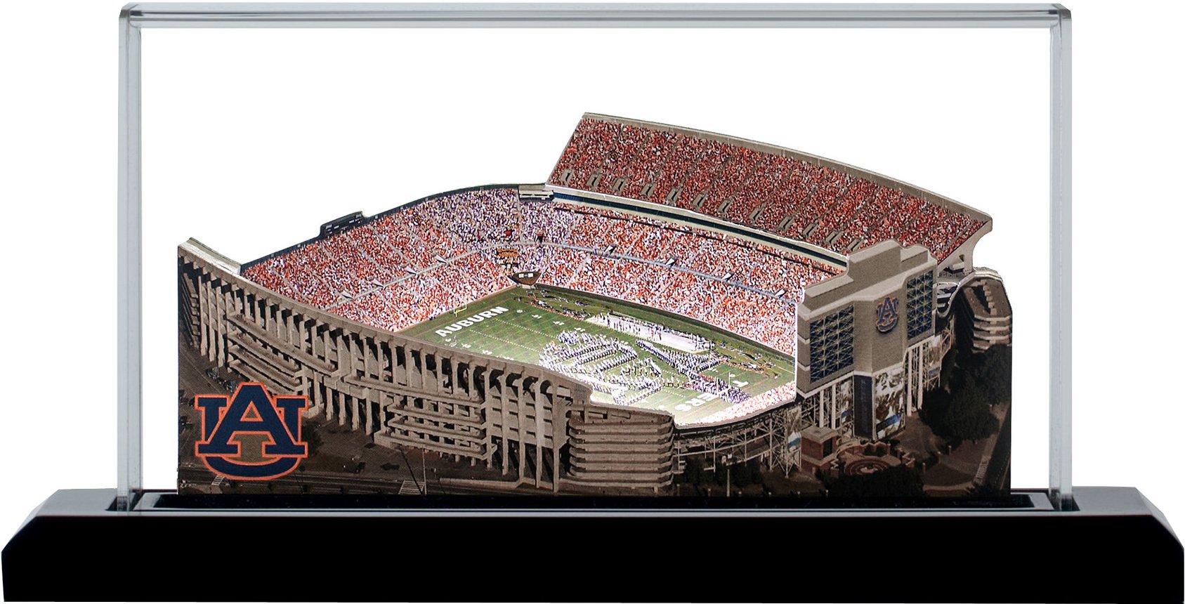 Auburn Tigers Jordan-Hare Stadium LED Layered Wood Replica
