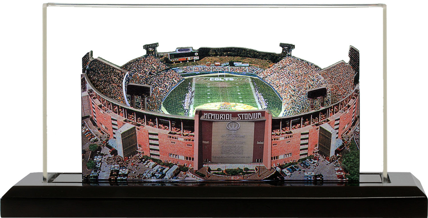 Baltimore Colts Memorial Stadium LED Layered Wood Replica - Historic (1953-1983)