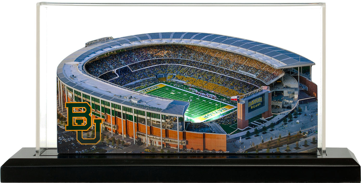 Baylor Bears McLane Stadium (Waco) LED Layered Wood Replica