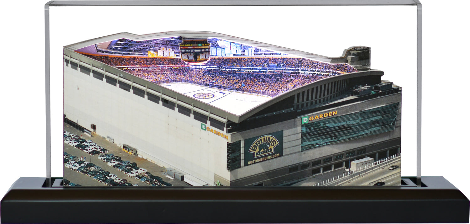 Boston Bruins TD Garden LED Layered Wood Replica