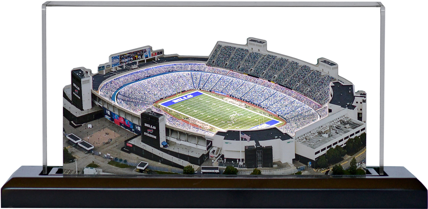 Buffalo Bills Old Highmark Stadium LED Layered Wood Replica - Historic (1973-2025)