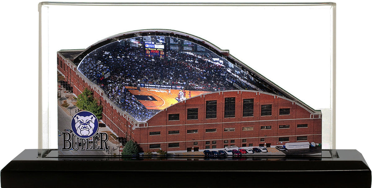 Butler Bulldogs Hinkle Fieldhouse (Indianapolis) LED Layered Wood Replica