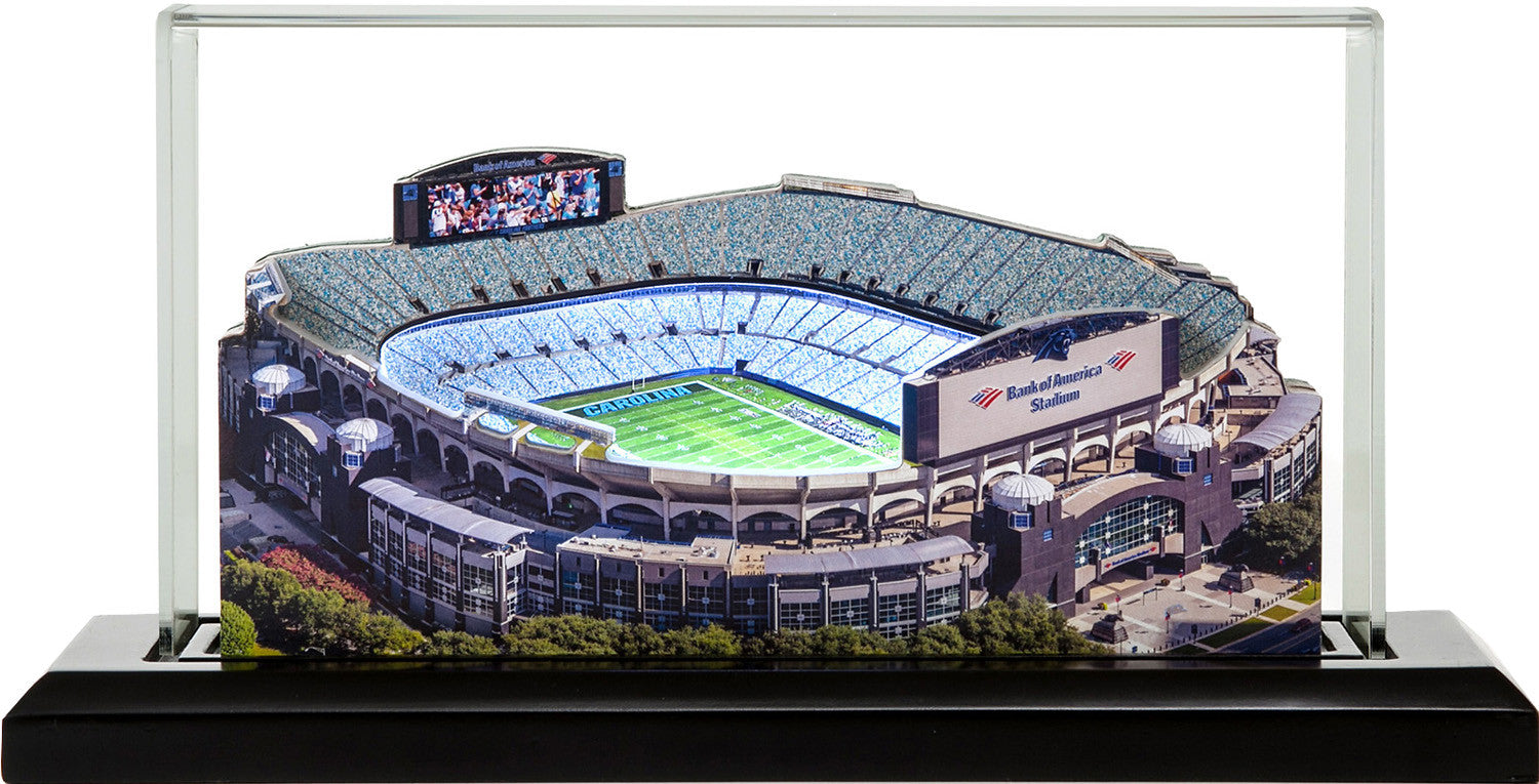 Carolina Panthers Bank of America Stadium (Charlotte) LED Layered Wood Replica