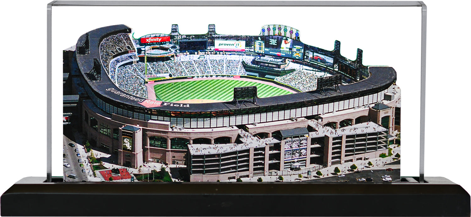 Chicago White Sox Guaranteed Rate Field LED Layered Wood Replica