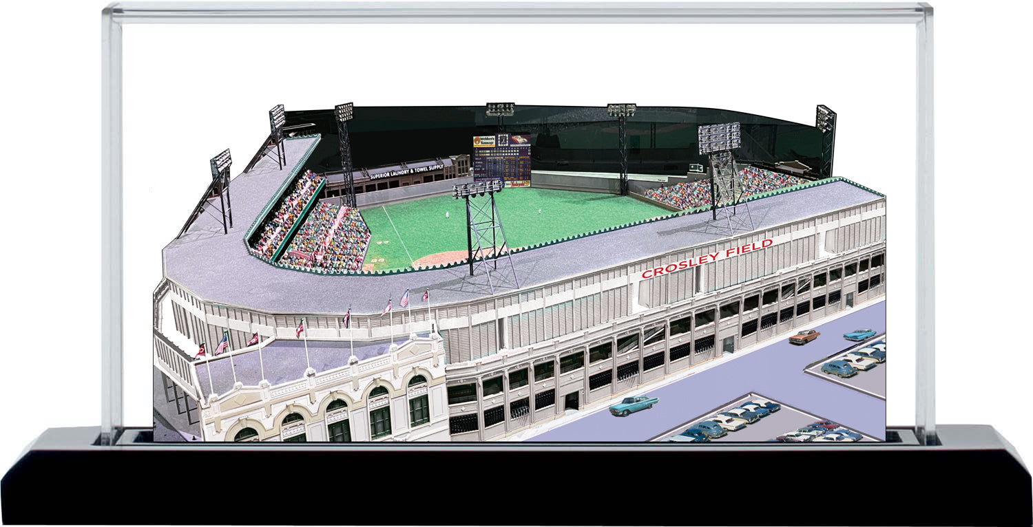 Cincinnati Reds Crosley Field LIT Replica LED Layered Wood Replica - Historic (1934-1970)