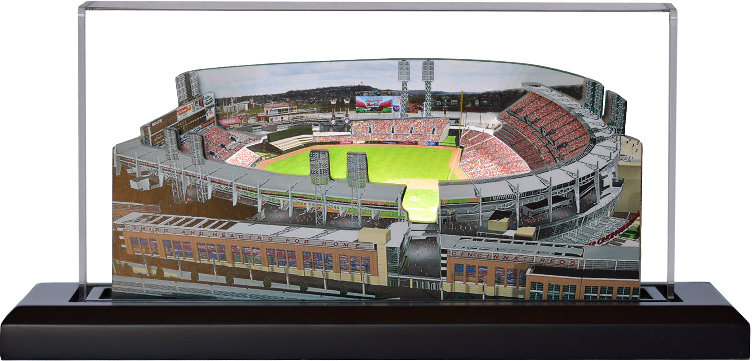 Cincinnati Reds Great American Ball Park LED Layered Wood Replica