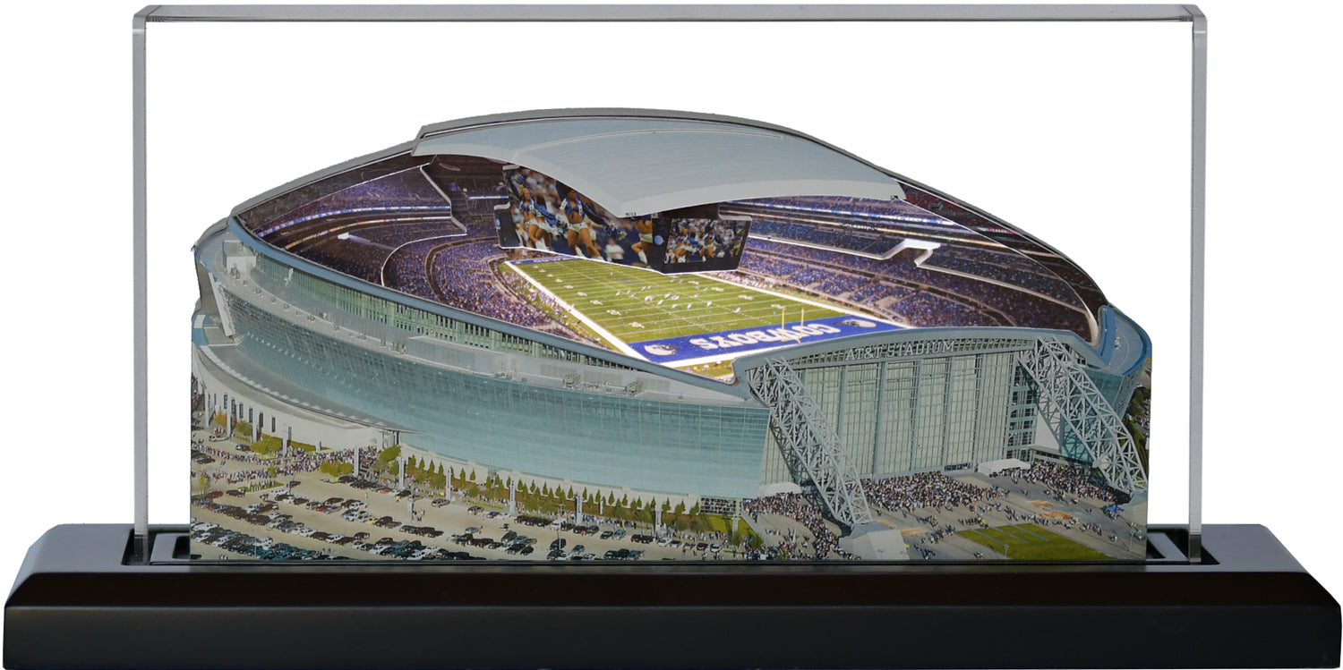 Dallas Cowboys AT&T Stadium LED Layered Wood Replica